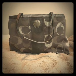 Gray Coach purse